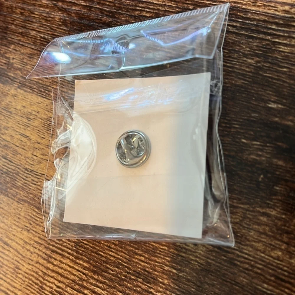 Lovely Lapels Mustache Lapel Pin Silver